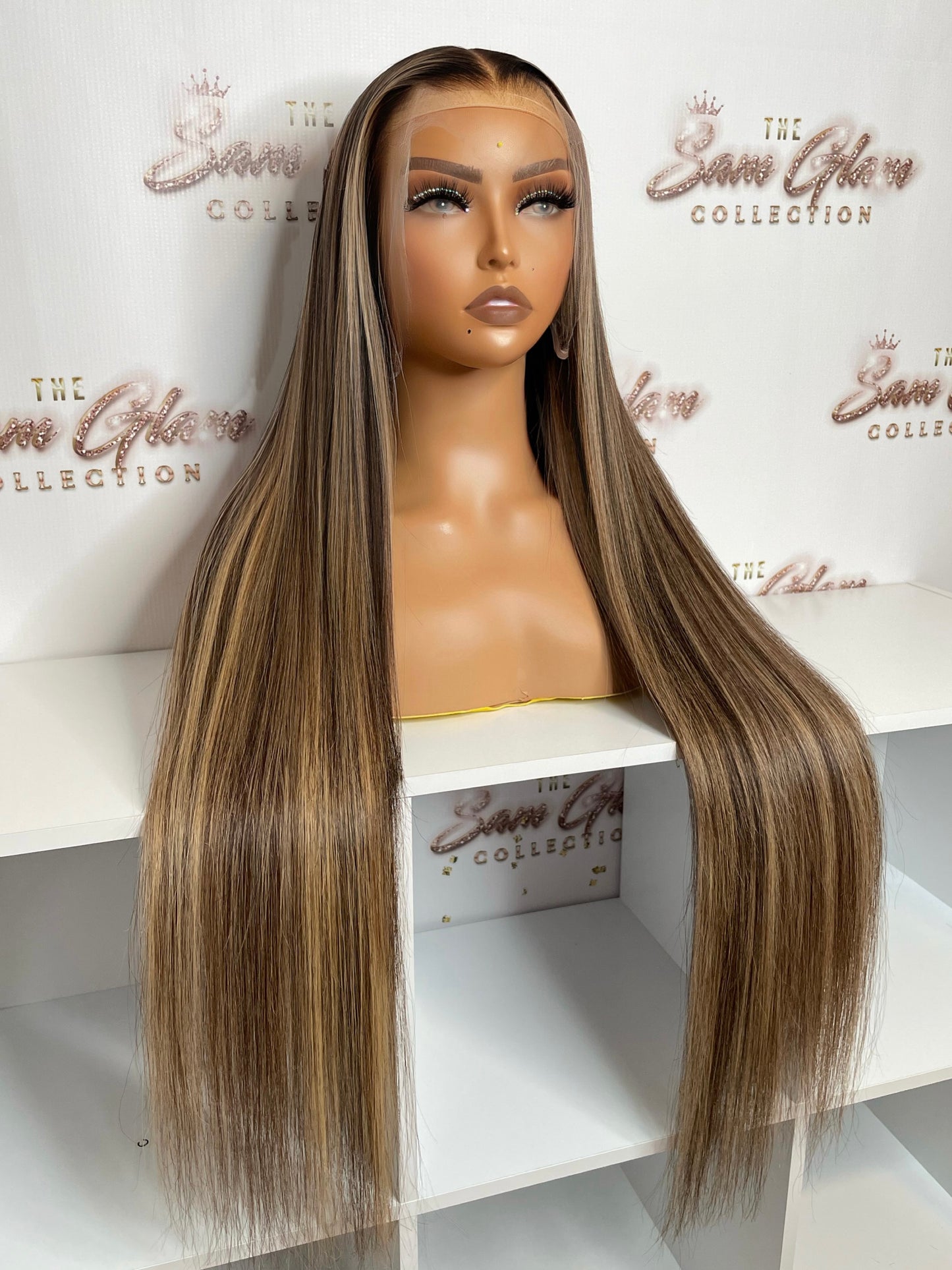 Nichole highlight Indian hair unit
