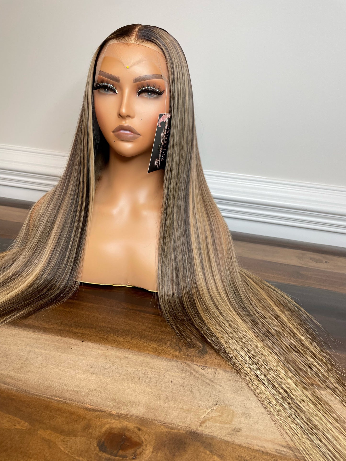 Nichole highlight Indian hair unit