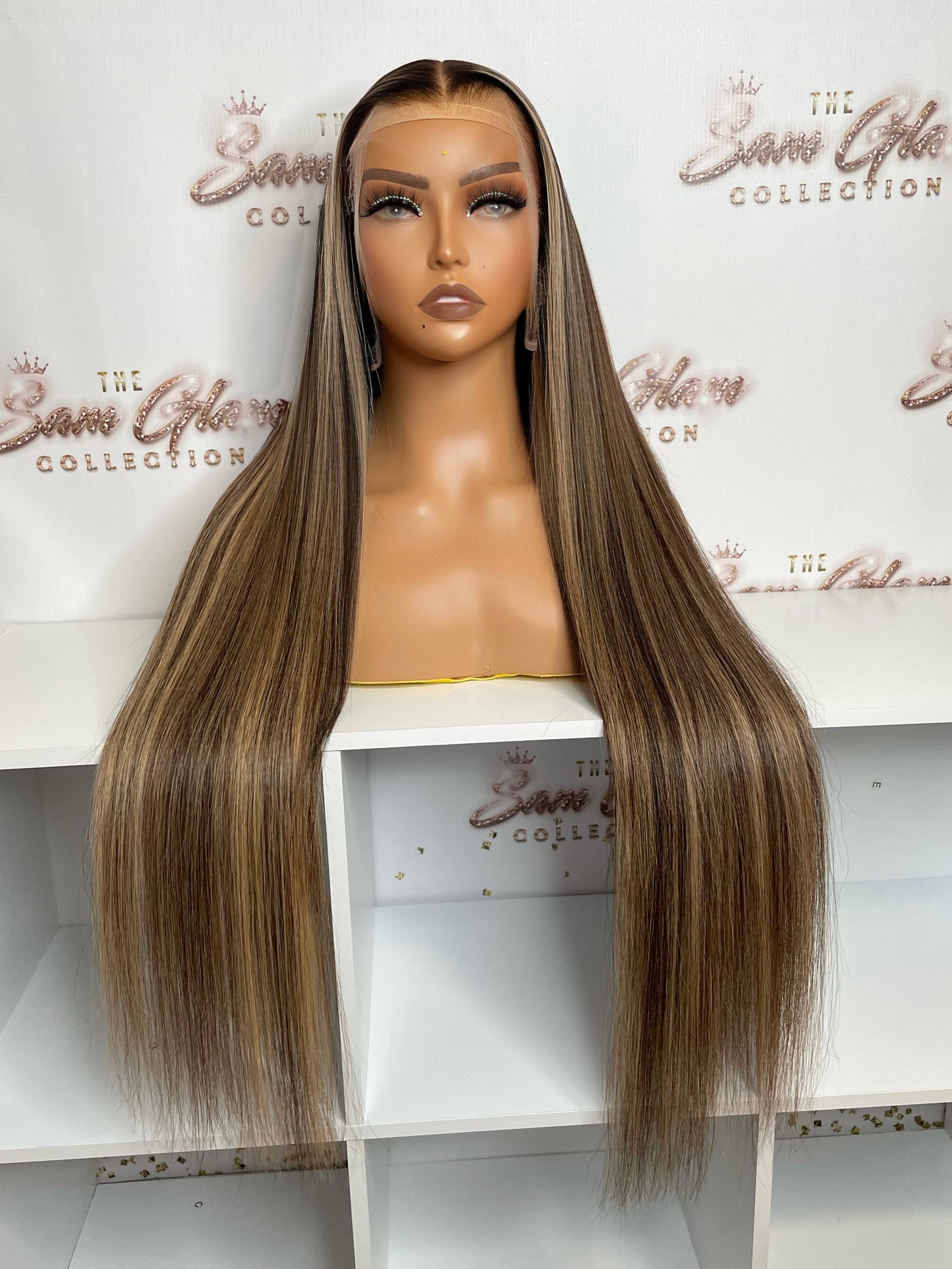 Nichole highlight Indian hair unit