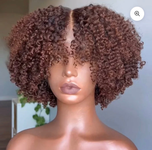 Naomi Light brown bang wig