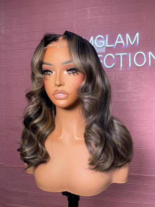 Nichole jet-black highlights unit