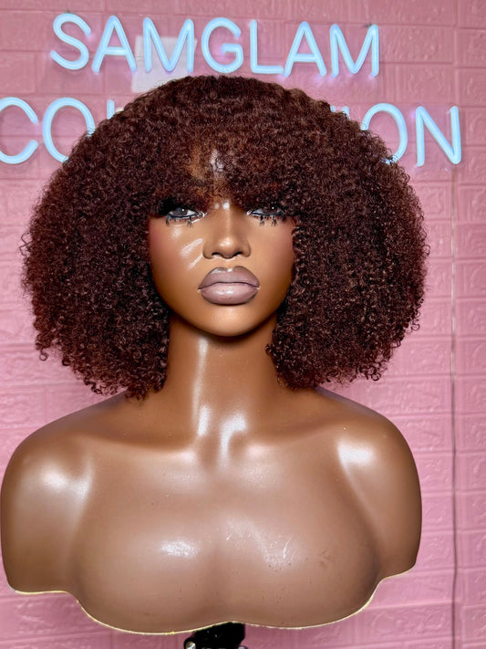 Naomi Light brown bang wig